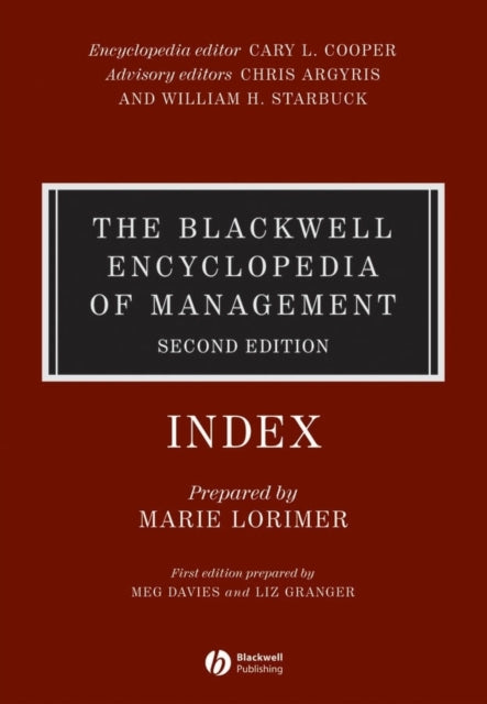 The Blackwell Encyclopedia of Management, Strategic Management