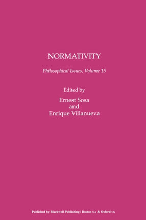 Normativity, Volume 15