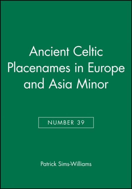 Ancient Celtic Placenames in Europe and Asia Minor, Number 39