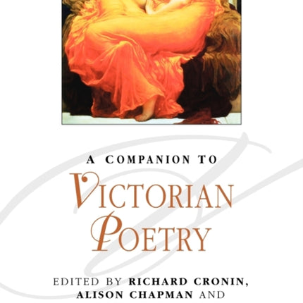 A Companion to Victorian Poetry