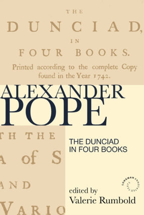 The Dunciad revised first edition