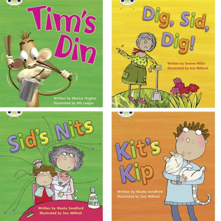 Learn to Read at Home with Phonics Bug Pack 1 Pack of 4 fiction books