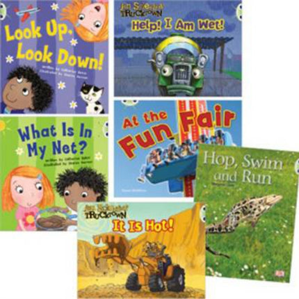 Learn at HomeLearn to Read at Home with Bug Club Pink Pack featuring Trucktown Pack of 6 reading books with 4 fiction and 2 nonfiction