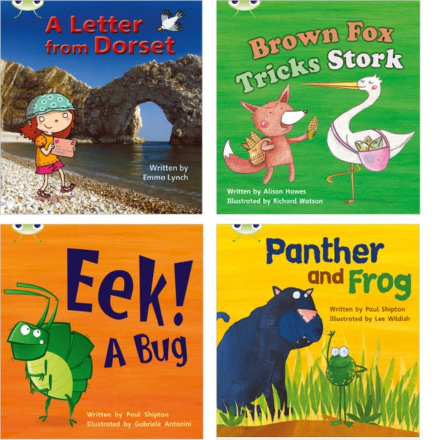 Learn to Read at Home with Phonics Bug Pack 5 Pack of 4 reading books with 3 fiction and 1 nonfiction