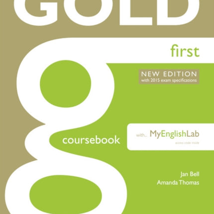 Gold First New Edition Coursebook with FCE MyLab Pack