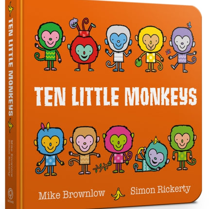 Ten Little Monkeys Board Book