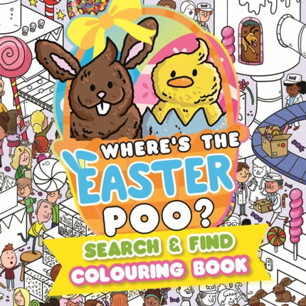Wheres the Easter Poo A search and find colouring book