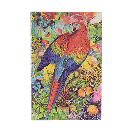 Paperblanks 20242025 Weekly Planner Tropical Garden Nature Montages 18Month Flexis Maxi Vertical Elastic Band 224 Pg 80 GSM