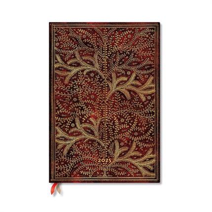 Wildwood Tree of Life Grande 12month Vertical Hardback Dayplanner 2025 Elastic Band Closure