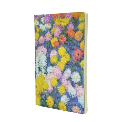 Monets Chrysanthemums A4 Lined Cahier