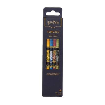 Hogwarts Houses Harry Potter Collection Pencil 4 Pack