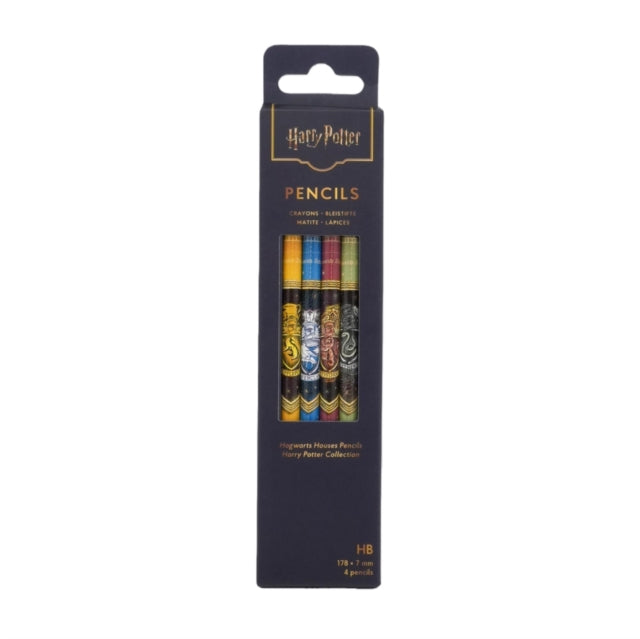 Hogwarts Houses Harry Potter Collection Pencil 4 Pack