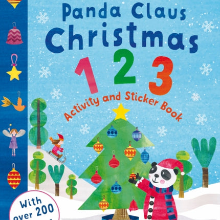 Panda Claus Christmas 123 Activity and Sticker
