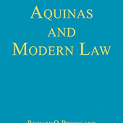 Aquinas and Modern Law