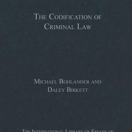 The Codification of Criminal Law