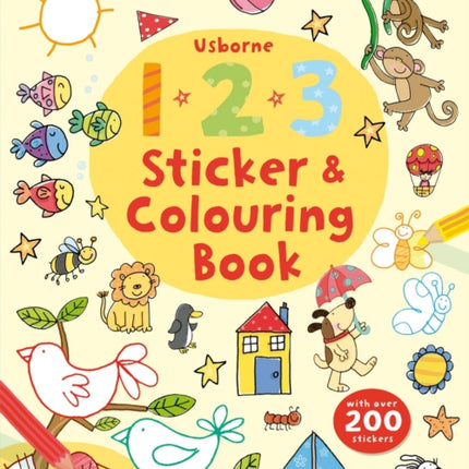 123 Sticker and Colouring book