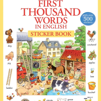 First Thousand Words in English Sticker Book