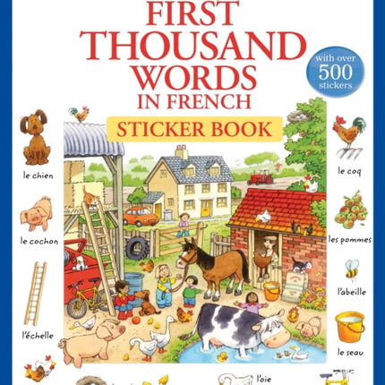 First Thousand Words in French Sticker Book