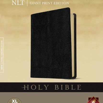 NLT Holy Bible, Giant Print, Black, Indexed