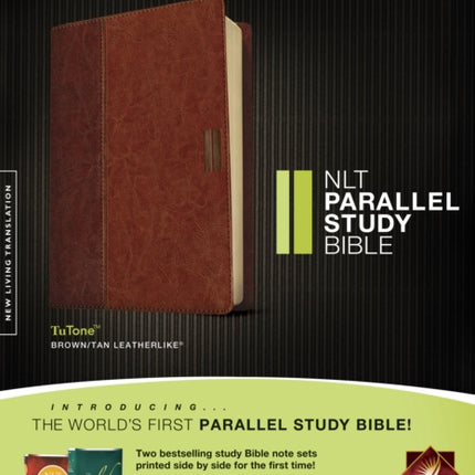 NLT Parallel Study Bible Tutone Brown/Tan