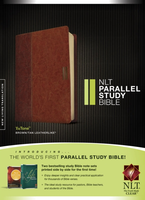 NLT Parallel Study Bible Tutone Brown/Tan