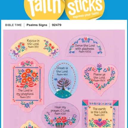 Psalms Signs - Faith That Sticks Stickers