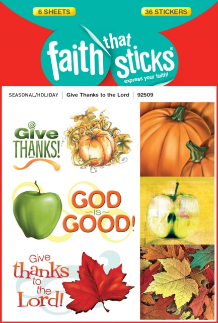 Give Thanks To The Lord - Faith That Sticks Stickers