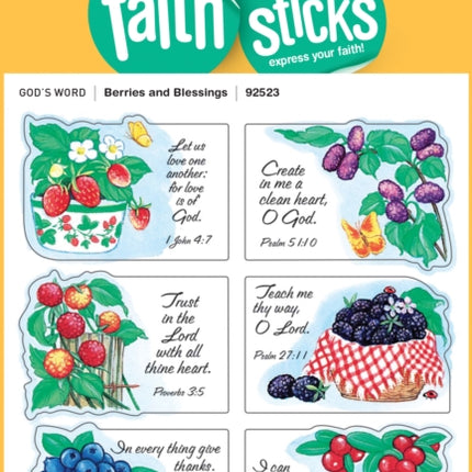 Berries And Blessings - Faith That Sticks Stickers