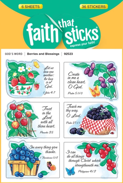 Berries And Blessings - Faith That Sticks Stickers