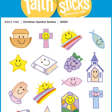 Christian Symbol Smiles - Faith That Sticks Stickers