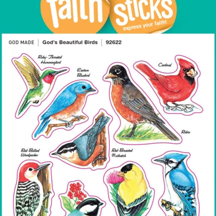 God's Beautiful Birds - Faith That Sticks Stickers