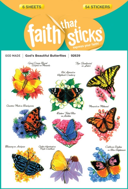 God's Beautiful Butterflies - Faith That Sticks Stickers