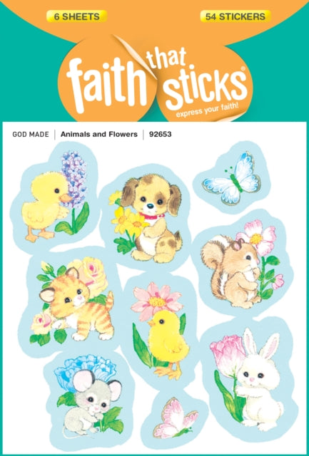 Animals And Flowers - Faith That Sticks Stickers