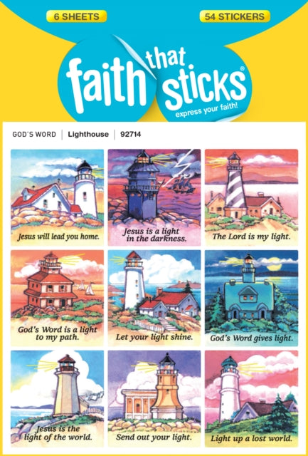 Lighthouse - Faith That Sticks Stickers