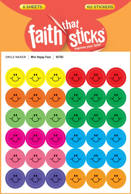 Mini Happy Face - Faith That Sticks Stickers