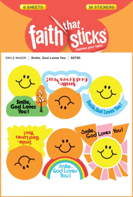 Smile, God Loves You - Faith That Sticks Stickers