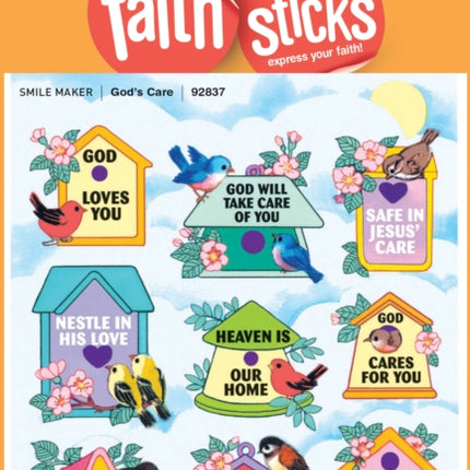 God's Care - Faith That Sticks Stickers