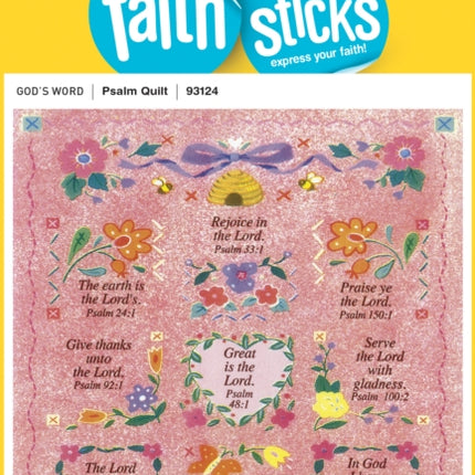 Psalm Quilt - Faith That Sticks Stickers