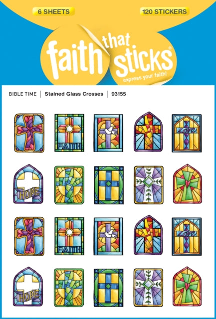 Stained Glass Crosses - Faith That Sticks Stickers