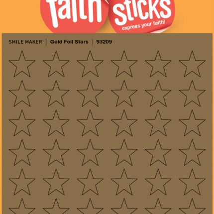 Gold Foil Stars - Faith That Sticks Stickers