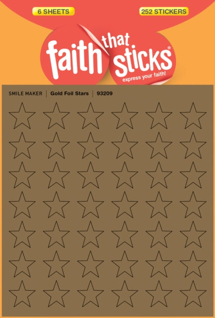 Gold Foil Stars - Faith That Sticks Stickers