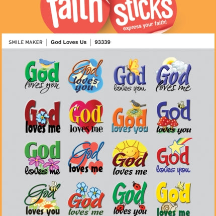 God Loves Us - Faith That Sticks Stickers