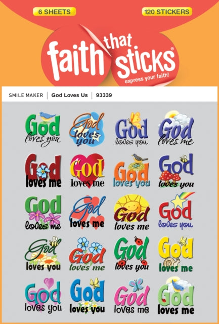 God Loves Us - Faith That Sticks Stickers