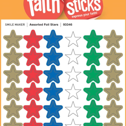 Assorted Foil Stars - Faith That Sticks Stickers