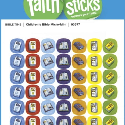 Children'S Bible Micro-Mini - Faith That Sticks Stickers