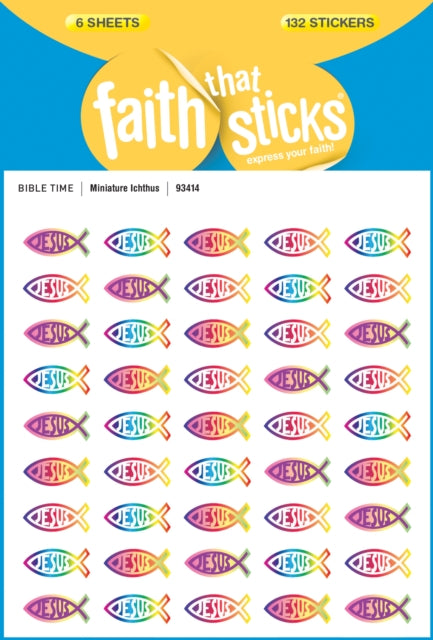 Miniature Ichthus - Faith That Sticks Sticker