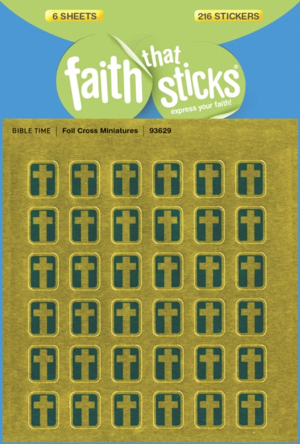 Foil Cross Miniatures - Faith That Sticks Stickers