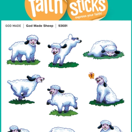 God Made Sheep  Faith That Sticks Stickers