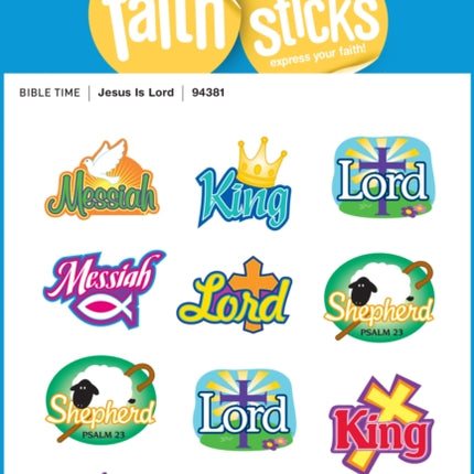 Jesus Is Lord - Faith That Sticks Stickers