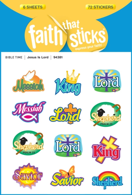 Jesus Is Lord - Faith That Sticks Stickers